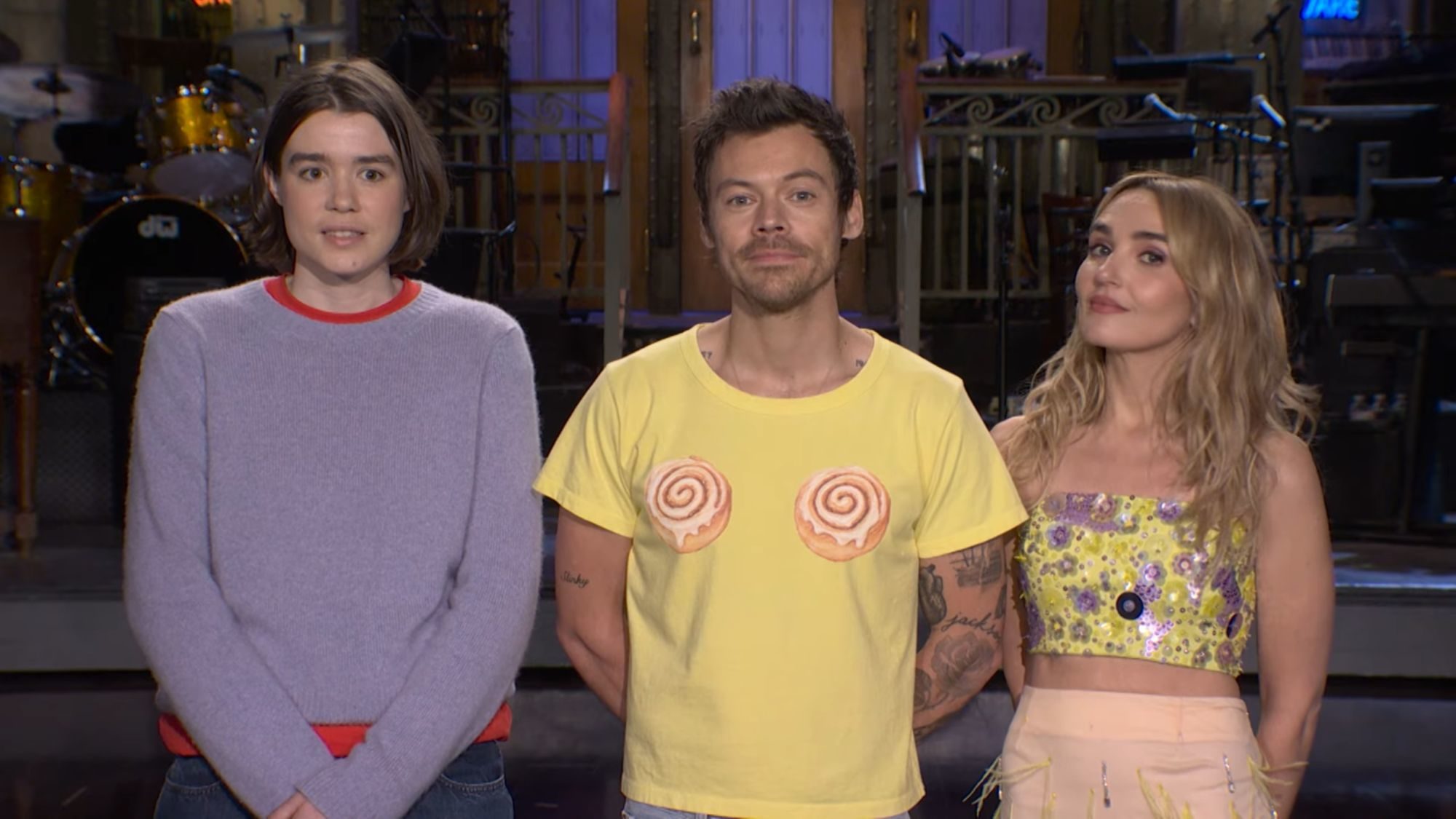 SNL: Harry Styles Catches Feels for Jane Wickline, Misses NYC & More